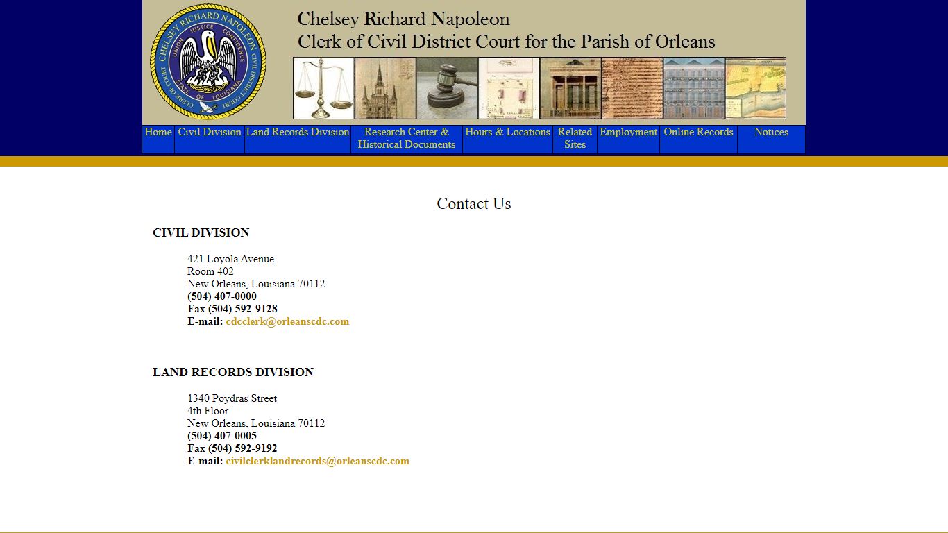 Orleans Parish Civil Clerk of Court