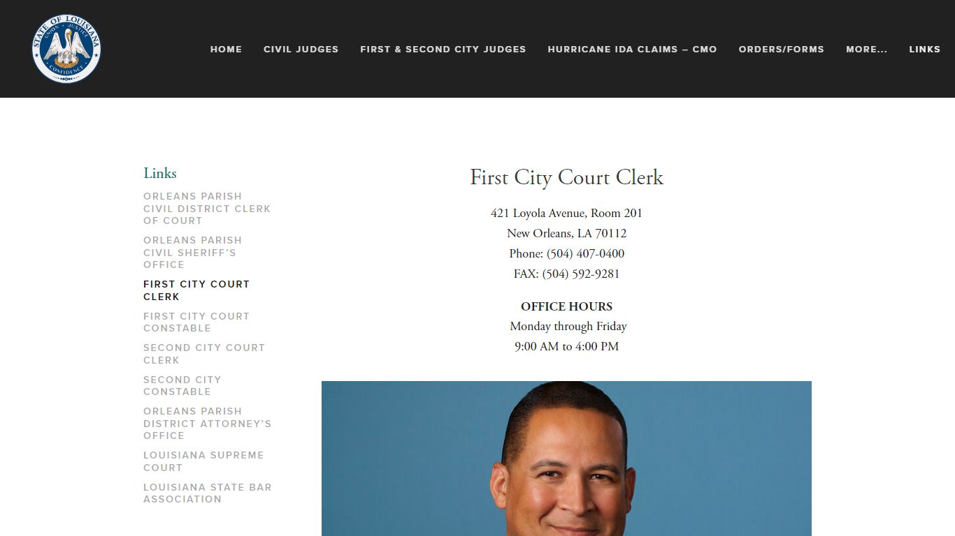 First City Court Clerk - Orleans Civil District Court